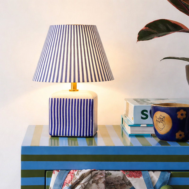 Ensemble de 2 lampes de table Amaris, Bleu, Bleu