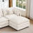 L-Shape Chenille Sectional Couches with Movable Ottoman-965963753