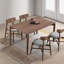 Ensemble de table de salle à manger en bois massif 5 pièces Orion-128905715-130547874
