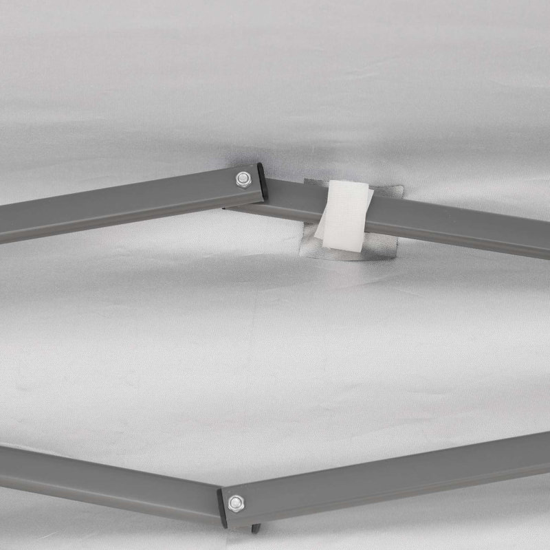Tente à auvent escamotable 10 pi x 19,2 pi Outsunny, Brun