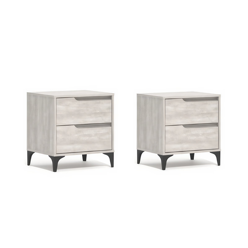 Norcross 2 Pieces Bedroom Set, Dusty Gray Oak
