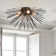 Kunstbeck Flush Mount Sputnik Ceiling Lamp in Black