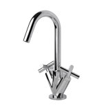 Cigno Single Hole Bathroom Faucet with Drain Assembly