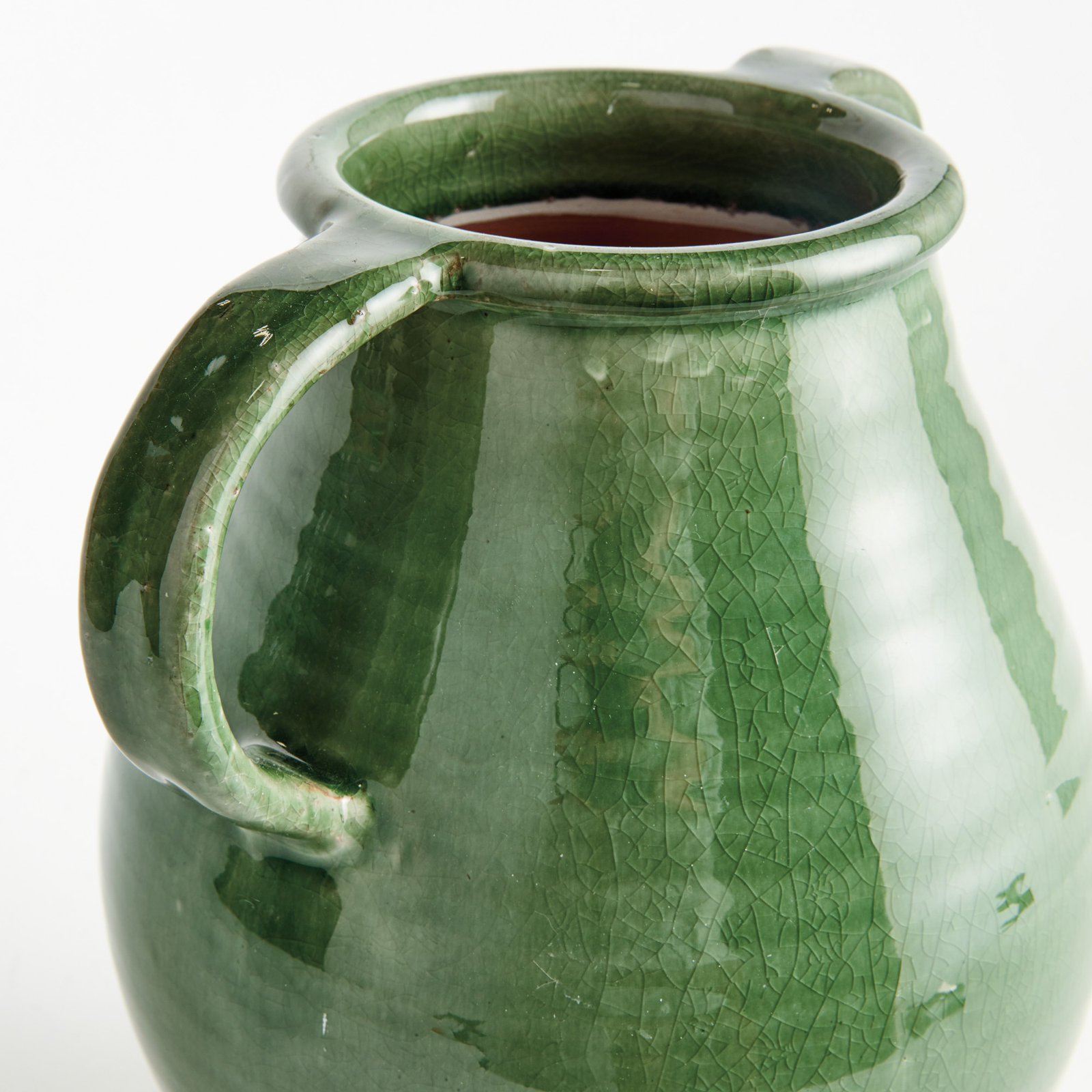 Aisha Handcrafted Table Vase, Green