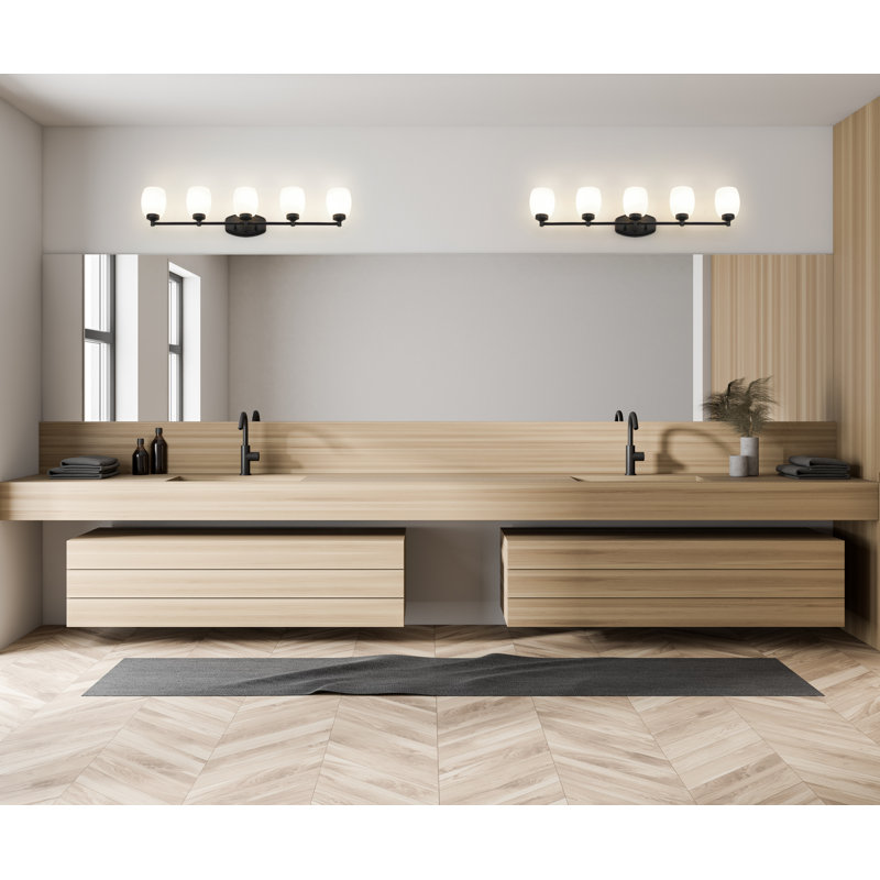 Fenella 5 Light Vanity, Matte Black