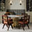 Premont Round Marble Top Dining Table