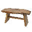 Table basse / banc en teck