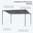 Weather-Resistant Steel Pergola – Built to Last