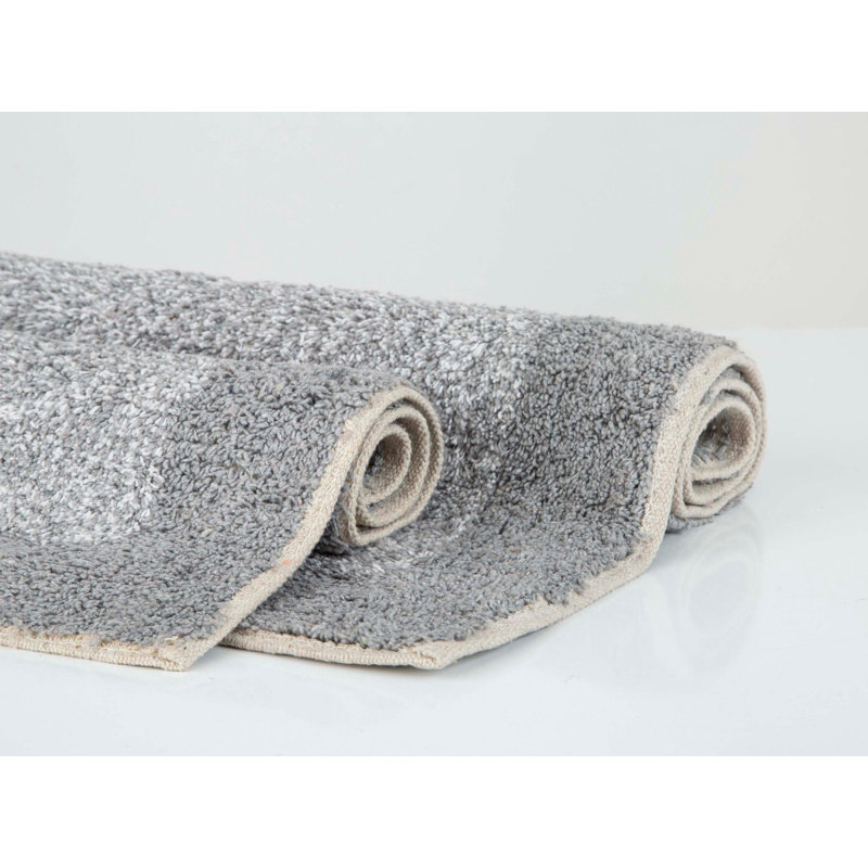 Ensemble de 2 tapis de bain Hazem, gris