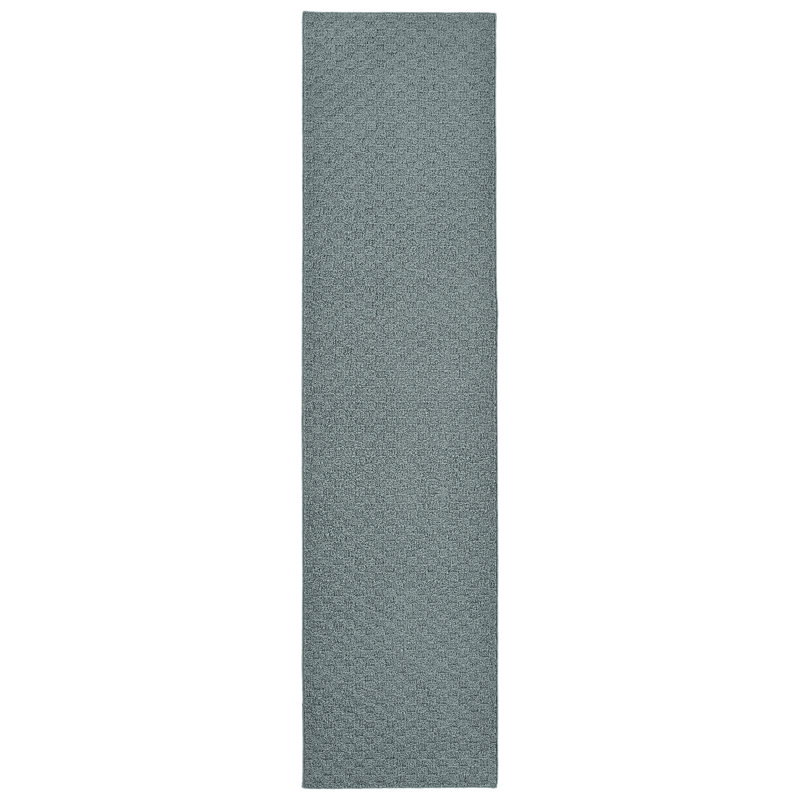 Ebern Designs Mori 2 ft. x 8 ft. Area Rug Sea Foam