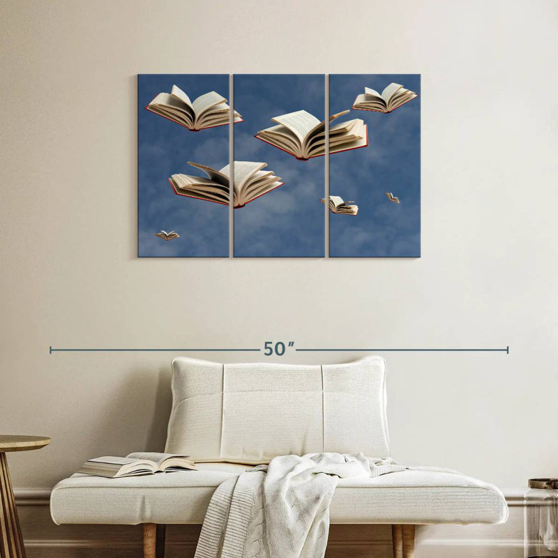 Kelan Levitating Books, 24" H x 38" W