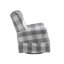 Fauteuil pivotant et oscillant Patli, tissu gris