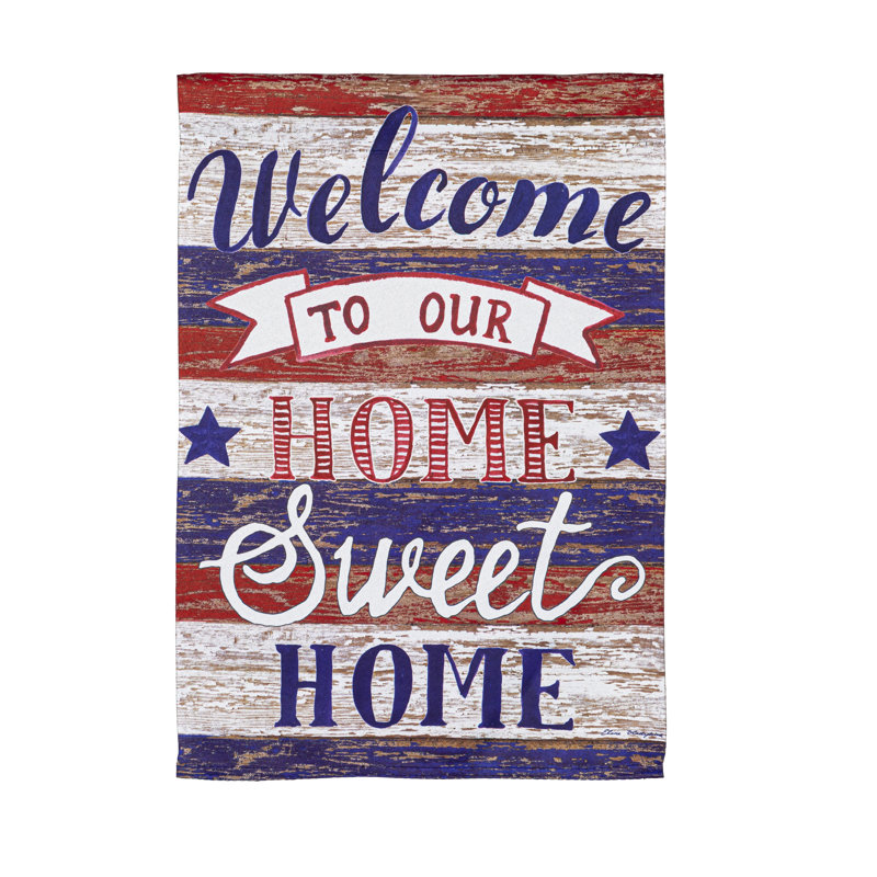 Drapeau de jardin en polyester 18 po x 13 po Haja