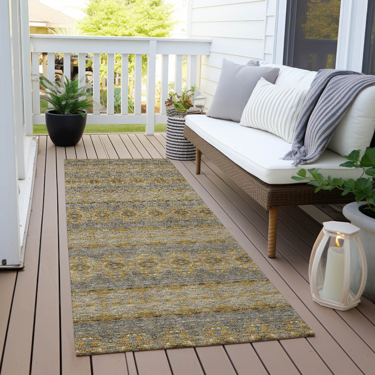 Everlee Washable Floral Indoor / Outdoor Rug