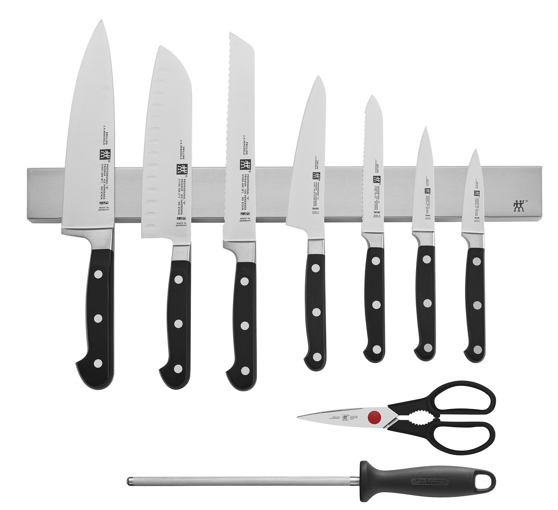 ZWILLING Pro 10-pc, Knife block set, natural