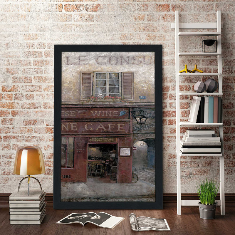 « my place », reproduction de peinture à l’huile encadrée, H 27,5 po x l 21,5 po x P 0,75 po