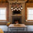 8-Light Industrial Wooden Chandelier