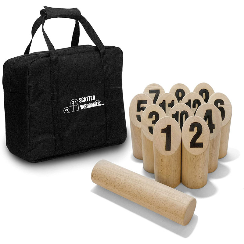 Yard Games Solid Wood with Carrying Case