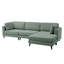 Canapé modulaire en L avec repose-pieds mobile Modern L-Shapedr-1020798778