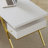 Sophie Common Luxury White Office Desk with Charging Station & Storage