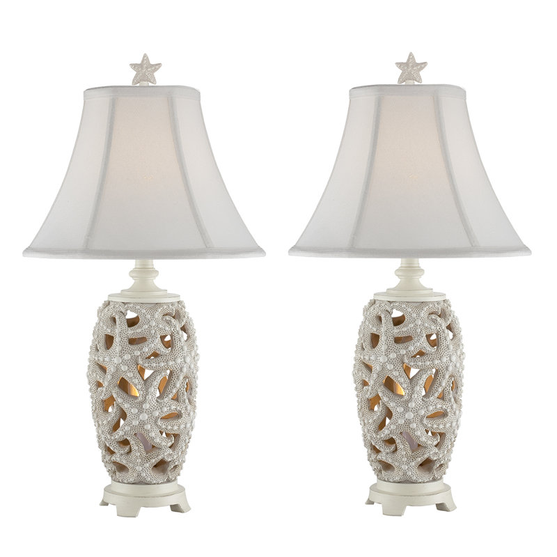 Malachy Resin Table Lamp, 24.5" H x 13" W x 13" D