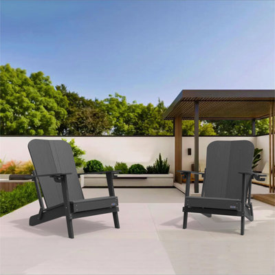 Breianna Foldable Outdoor Adirondack Set