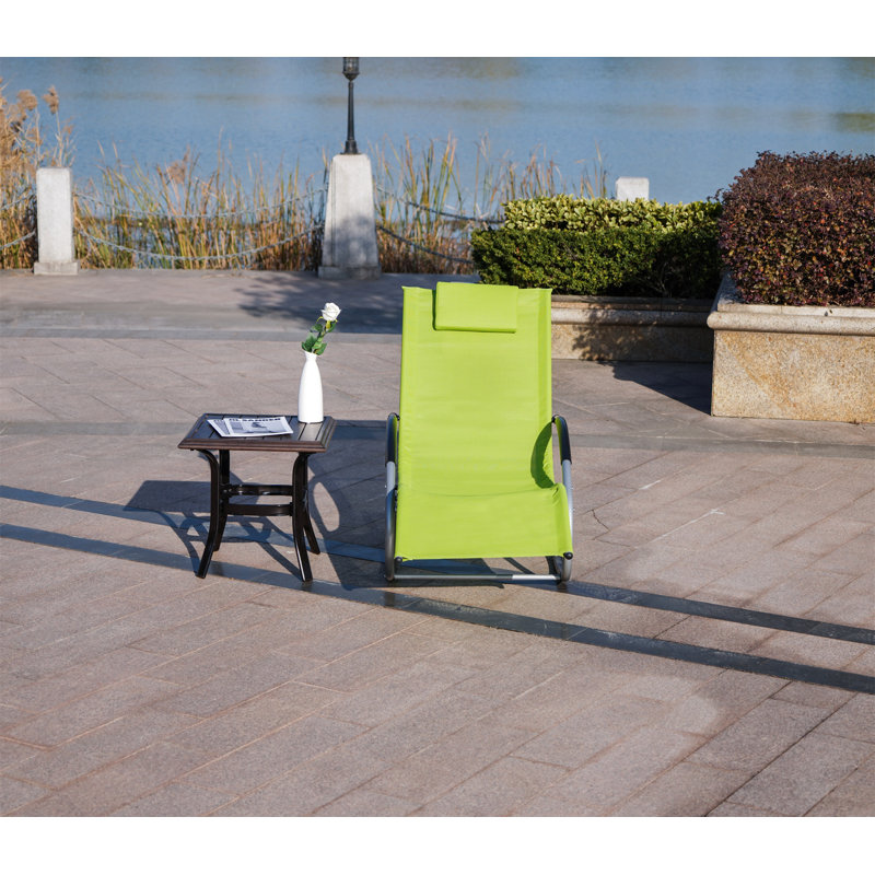 Méridienne simple de 68,5 po Alyce, Vert
