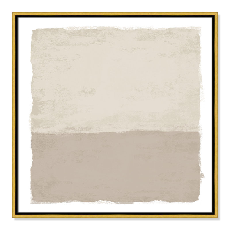 «Silent Sands II» par Natalie Carpentieri, H 25,5 po x l 25,5 po, Doré