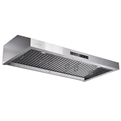 VIKIO PRO 42" 900 CFM Ducted Under Cabinet Hood In Stainless Steel With 1.5 Sones, Dual Motor, Gesture Control, Replaceable 4000K GU10 LED