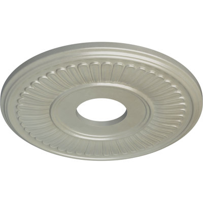 Endurathane Berkshire Ceiling Medallion, 15 3/4"OD x 3 7/8"ID x 3/4"P (Fits Canopies up to 7"), Hand-Painted Flash Copper Finish