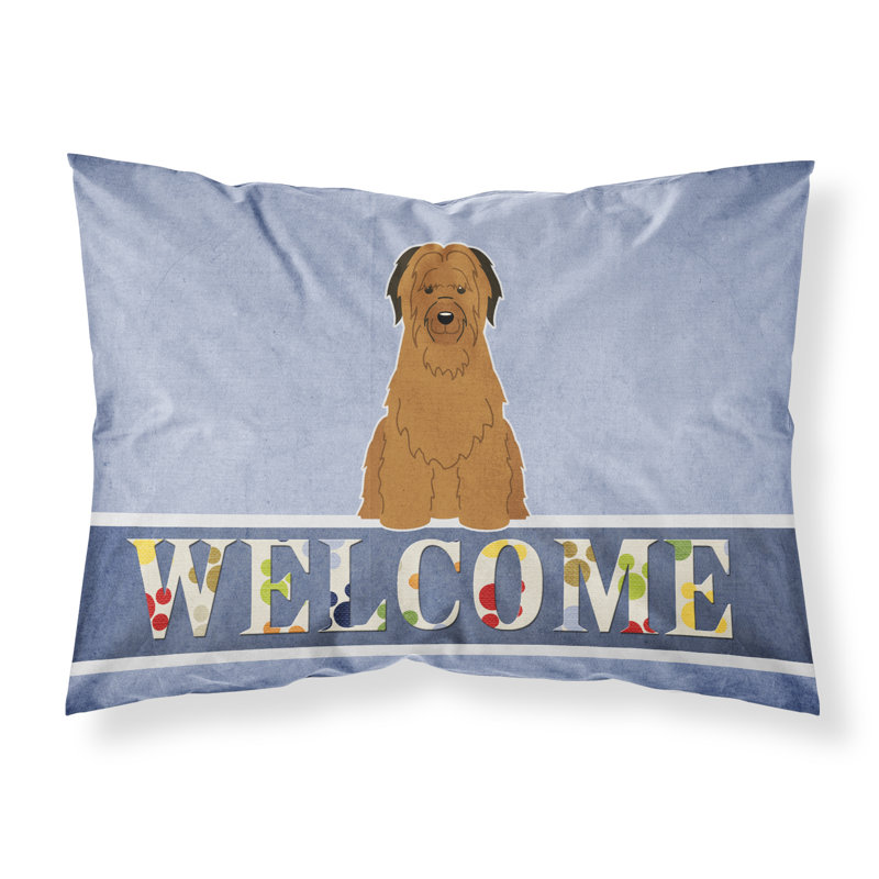 Taie d’oreiller welcome, Berger de Brie brun