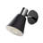 Scandinavian Style Wall Lamp, Black & Nickel, 8.3 x 5.5 x 8.7 inches | Durable Metal Body, E27 Socket (Max 40W) | Elegant Plain Design, Perfect for Living Room, Bedroom, or Office Décor, IP20 Rated-187980572