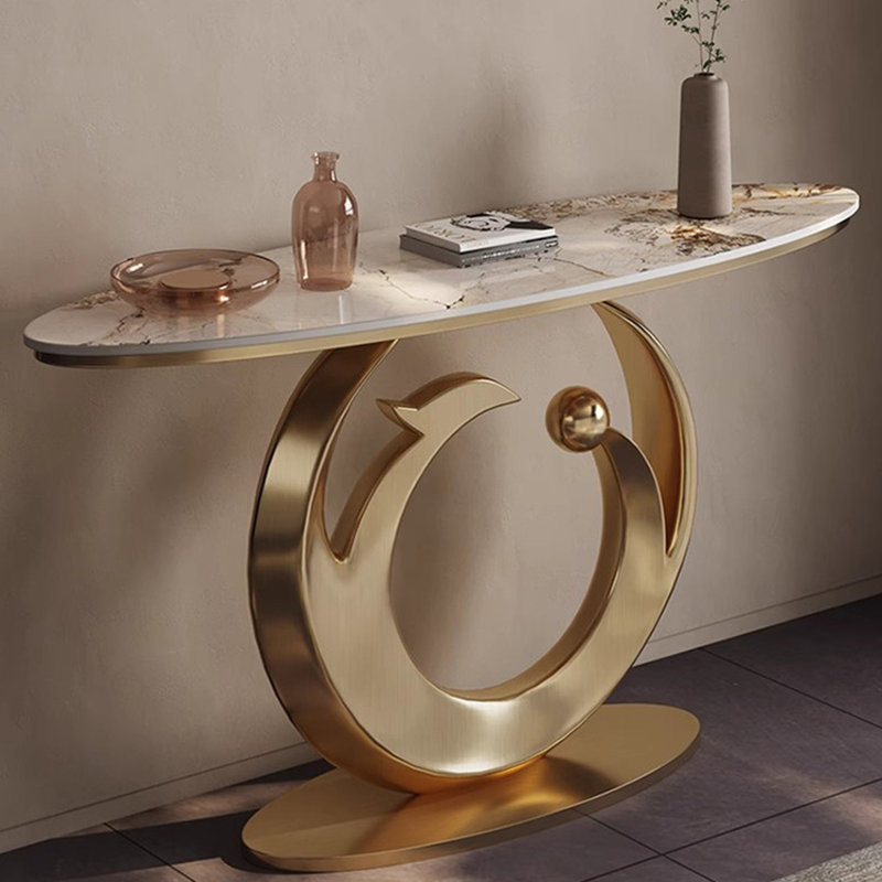 Console en métal de style italien, H 33,4 po x l 47,2 po x P 13,7 po