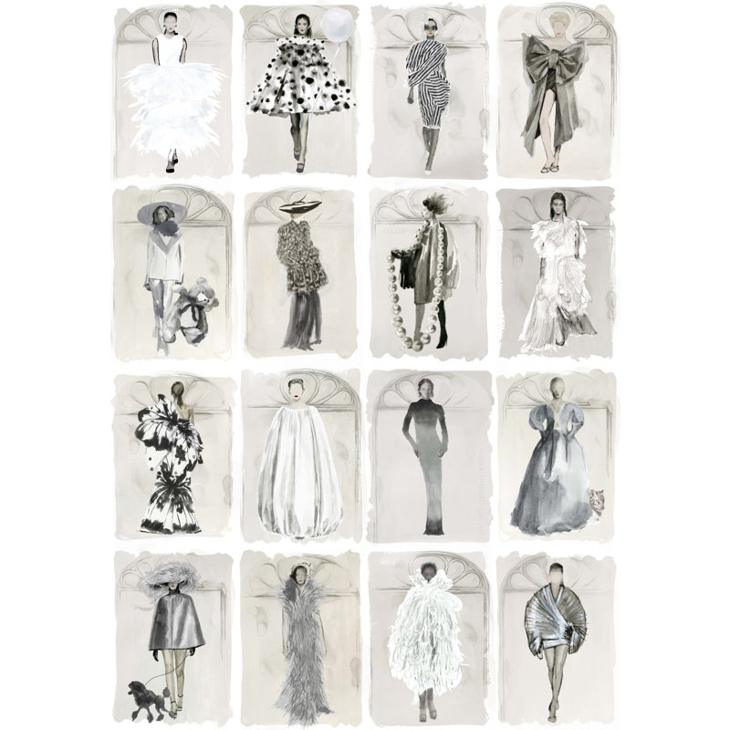 Couture Carousel with Windows, Monochrome Pearl