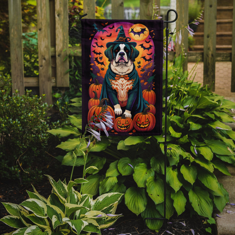 Jakameron Double Sided Polyester Halloween Garden Flag, 15.5" x 11.25"