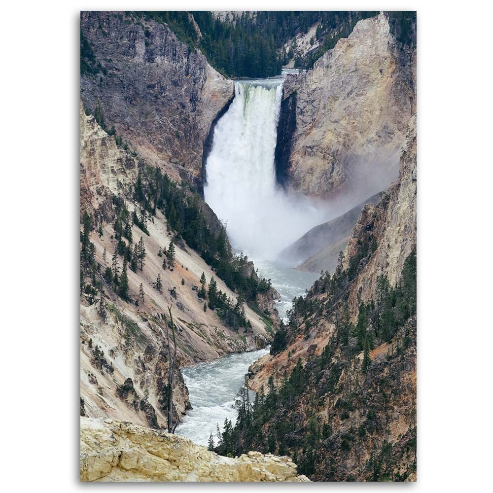 Leinwandbild Waterfall Mountain Nature