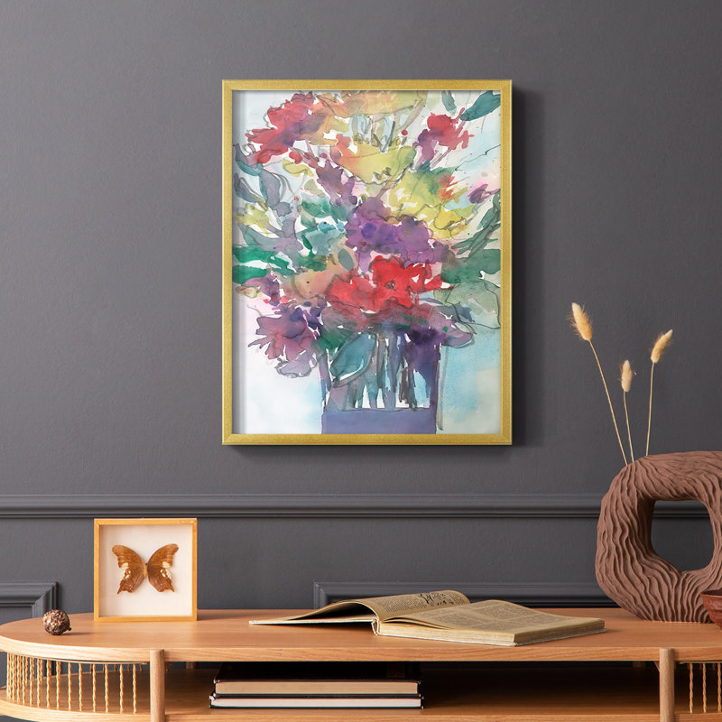 «Garden P pièces II», reproduction encadrée - bois massif, H 20 po x l 16 po