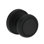 Bremerton Half Dummy Knob with Stepped Round Rose in Unlacquered Brass