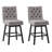 Tufted Fabric Barstool, Set of 2-928365312