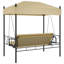 Banc de patio avec auvent en acier Arlmont & Co.-1500759372