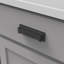 Poignée coupelle Studio Collection - Poignée d'armoire centrale à centrale de 3 po et 3 3/4 po noir mat - Quincaillerie transitionnelle pour tiroirs et armoires-86912405