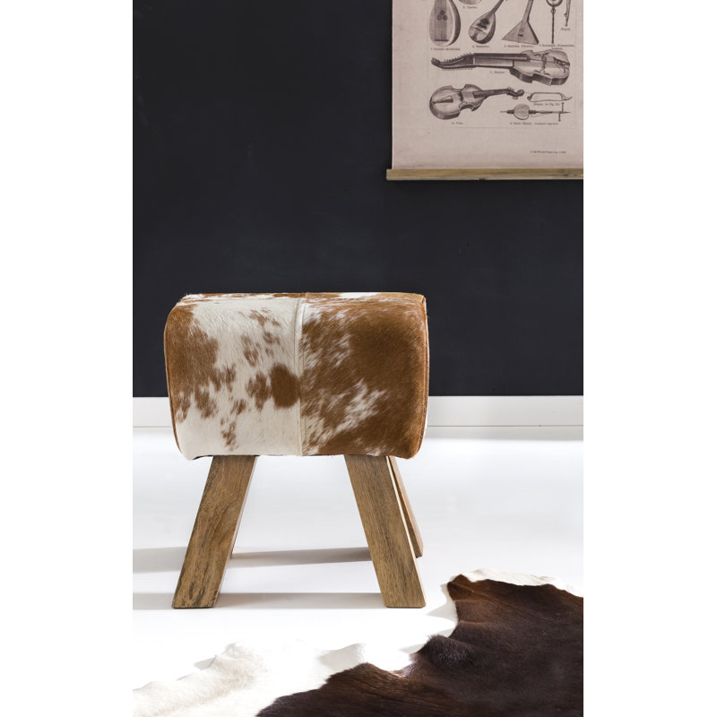 Osier Solid Wood Accent Stool