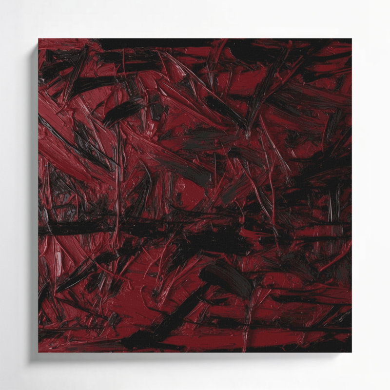 Neo Expressionism 93 Brown Canvas Wall Art