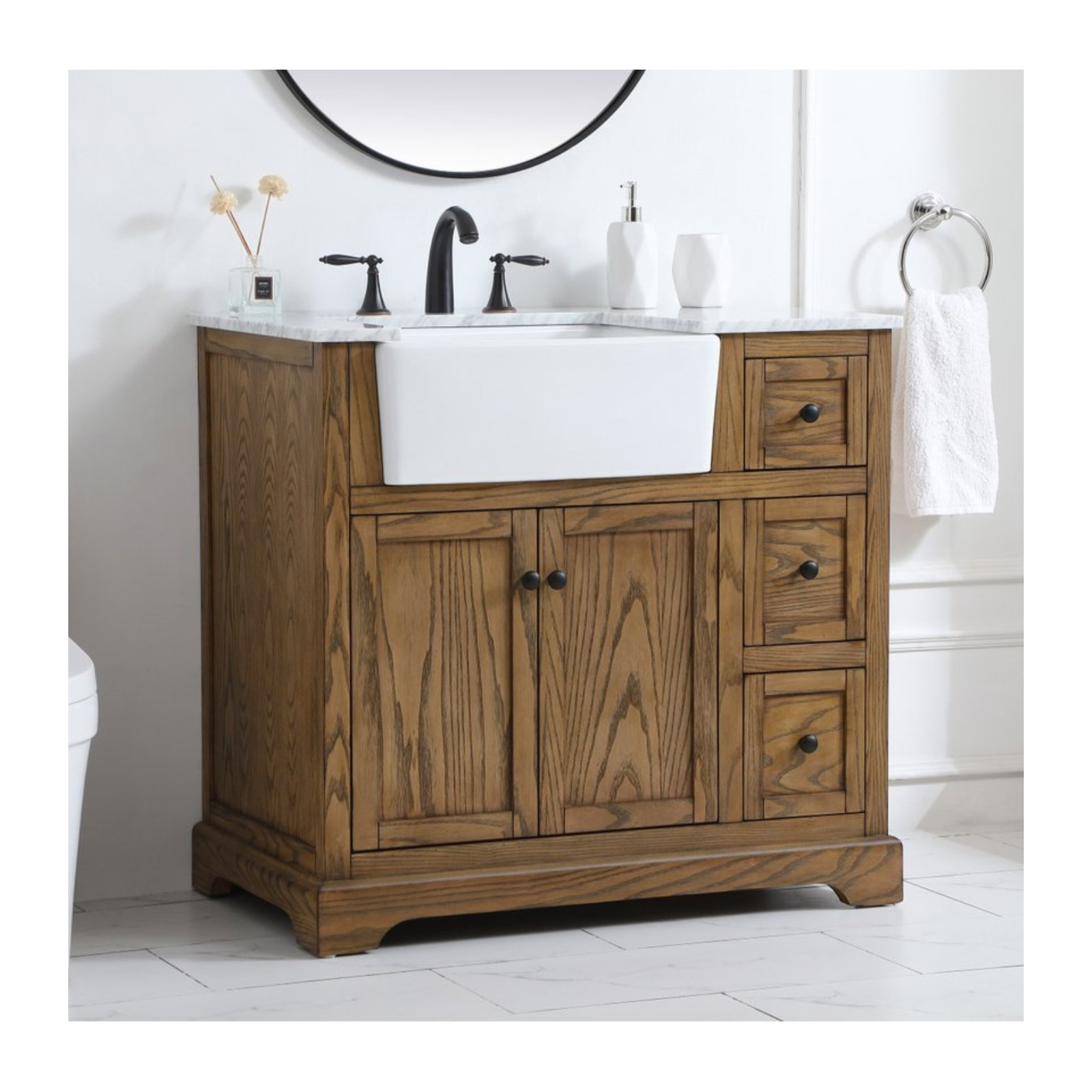 Pardue 36'' Single Bathroom Vanity, Driftwood