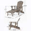 Chaise Adirondack de patio (ensemble de 1)-2042552861