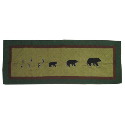 Bear Trail Bed Runner