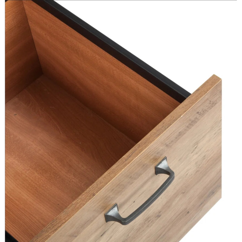 Ensemble de bureau de ferme moderne 2 pièces - chêne rustique