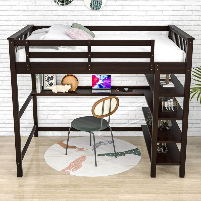 Lit mezzanine Egla par Harriet Bee, Complète, Espresso