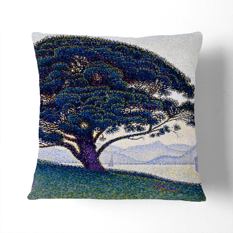 The Bonaventure Pine Scatter Cushion, 40cm H x 40cm W x 15cm D, Black