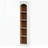 5-Tier White & Oak Modern Slim Corner Cube Bookcase-1798238254
